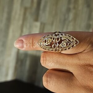 Sterling silver flower ring